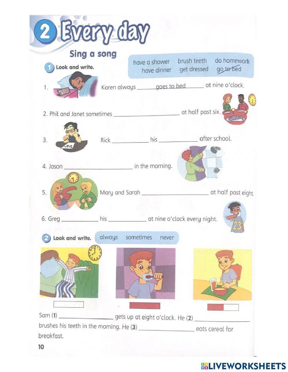 MODULE 2: Everyday (Sing a song)