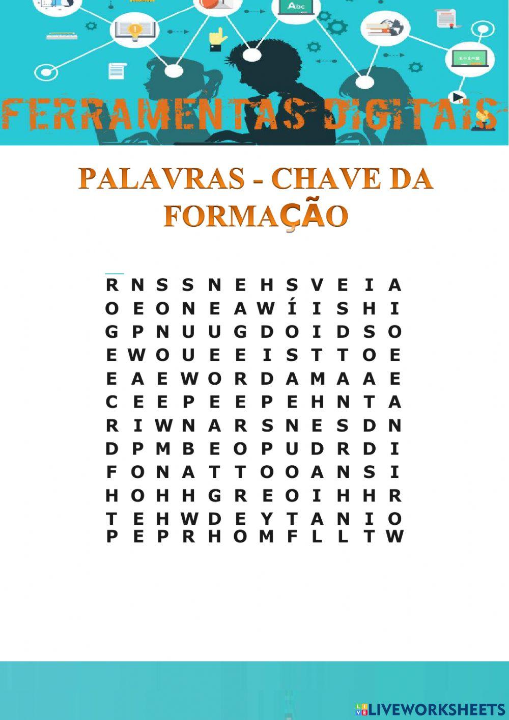 Caça-palavras da formação