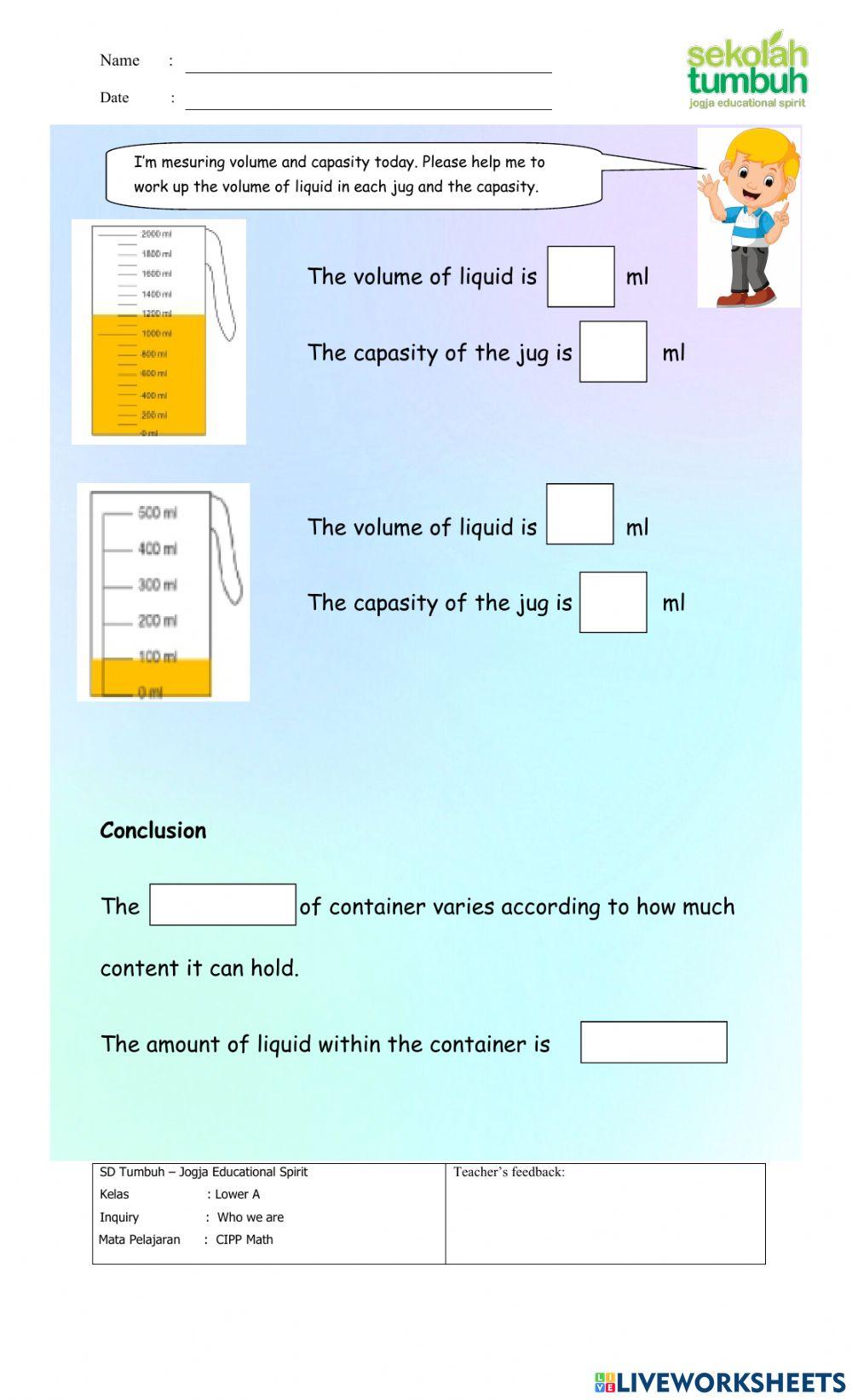 Volume and Capasity-A