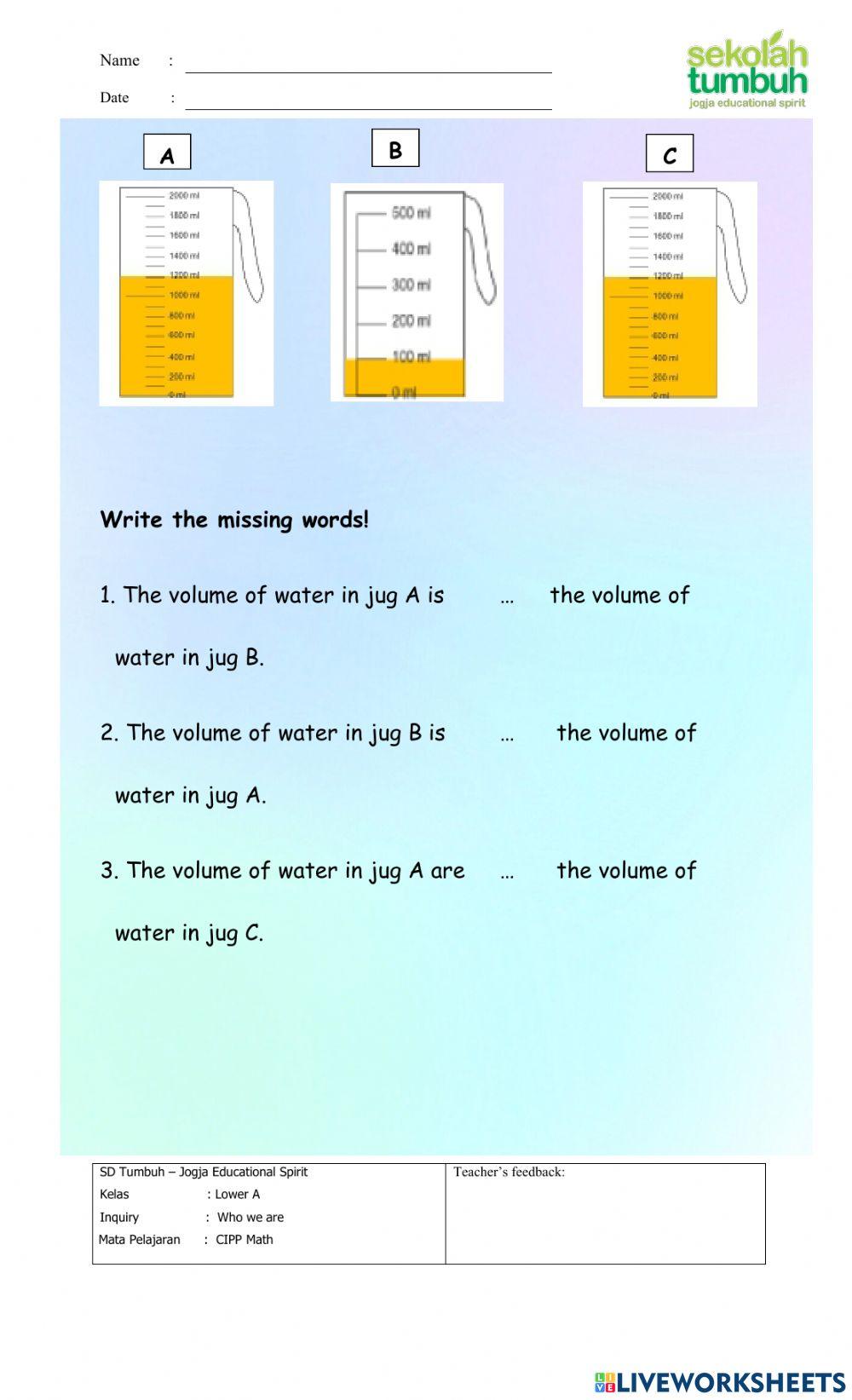 Volume and Capasity-B
