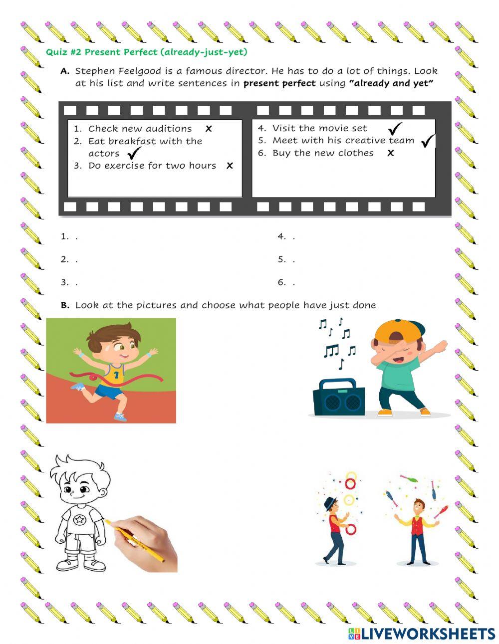 Quiz Already, Just and Yet