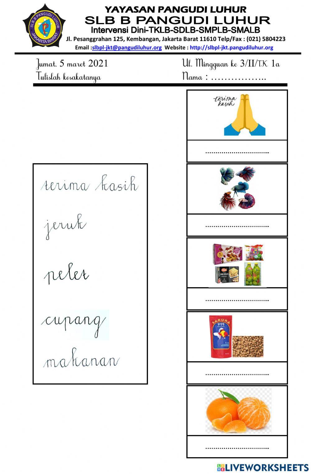 Ulangan mingguan ke 3