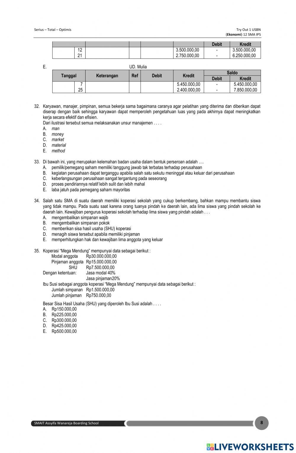Pemantapan US Ekonomi