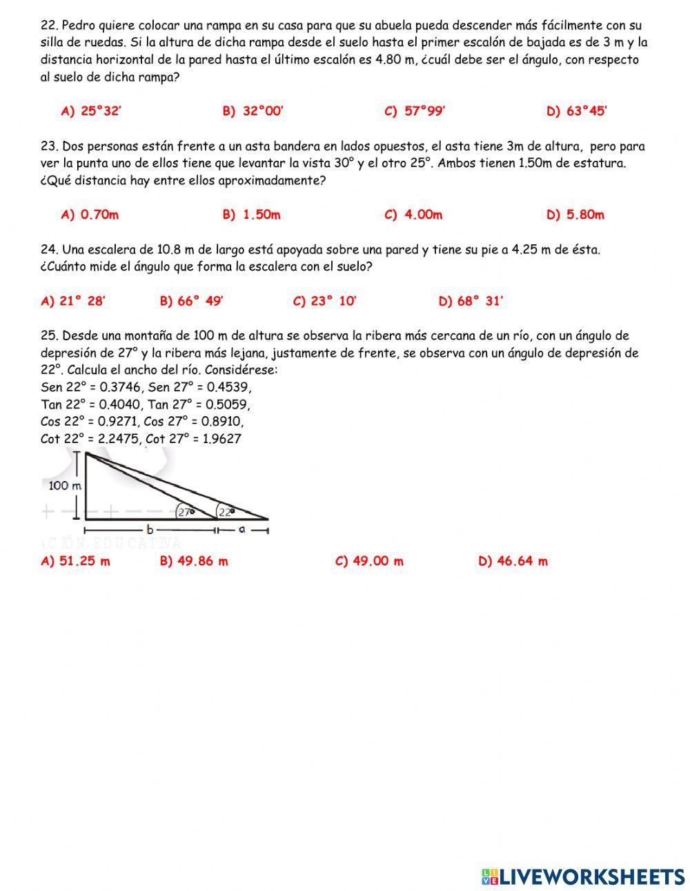Funciones trigonométicas