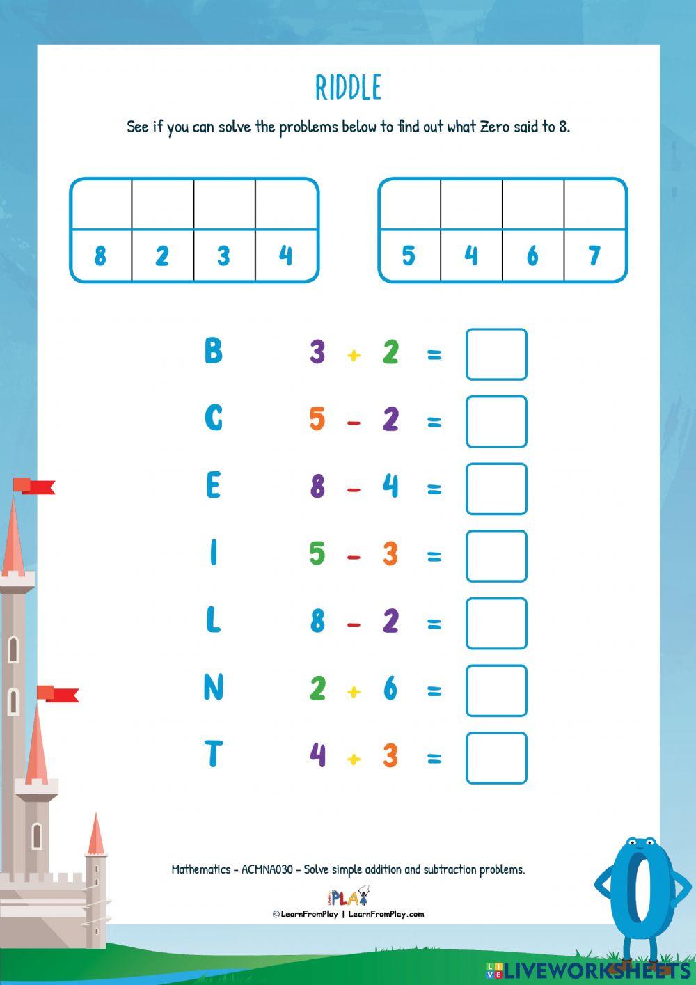 A Place For Zero - Riddle