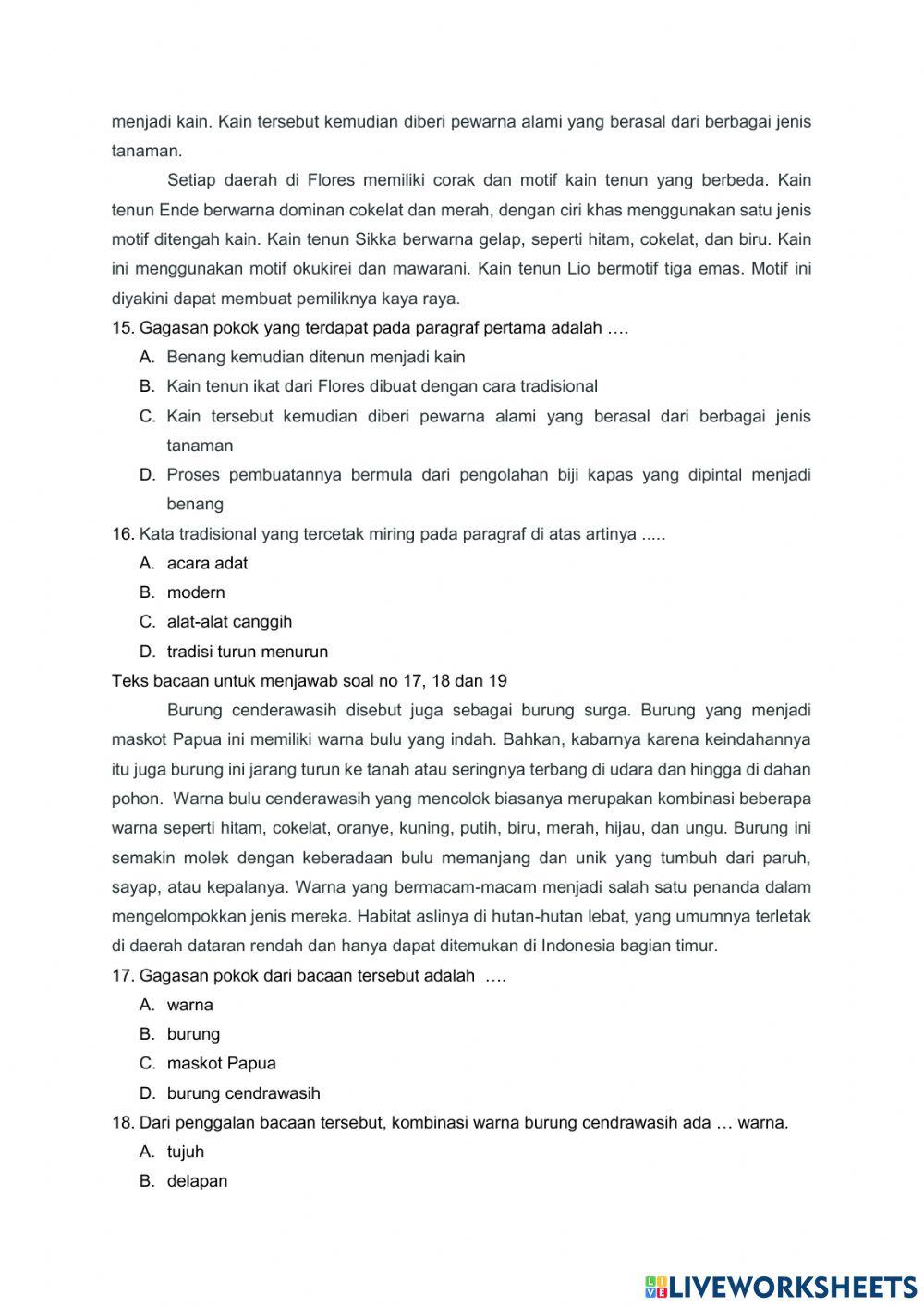 Kelas 4 pts semester 2 tema 7 b indo