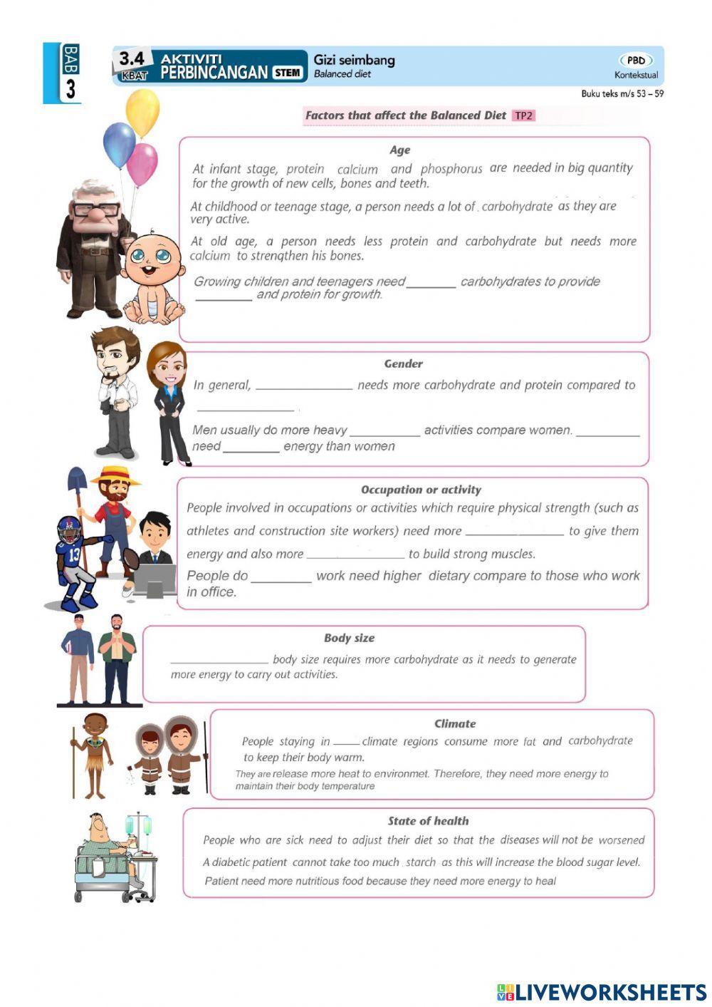 PBD 6: NUTRITION (Balanced Diet)