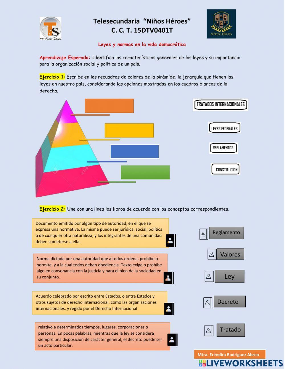 Leyes y normas en la vida democrática
