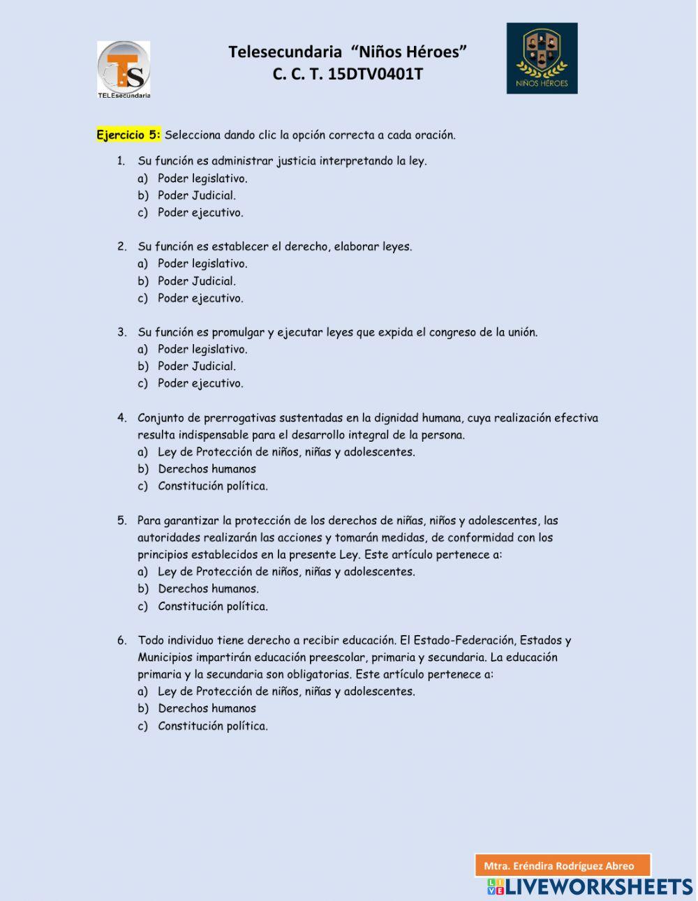 Leyes y normas en la vida democrática