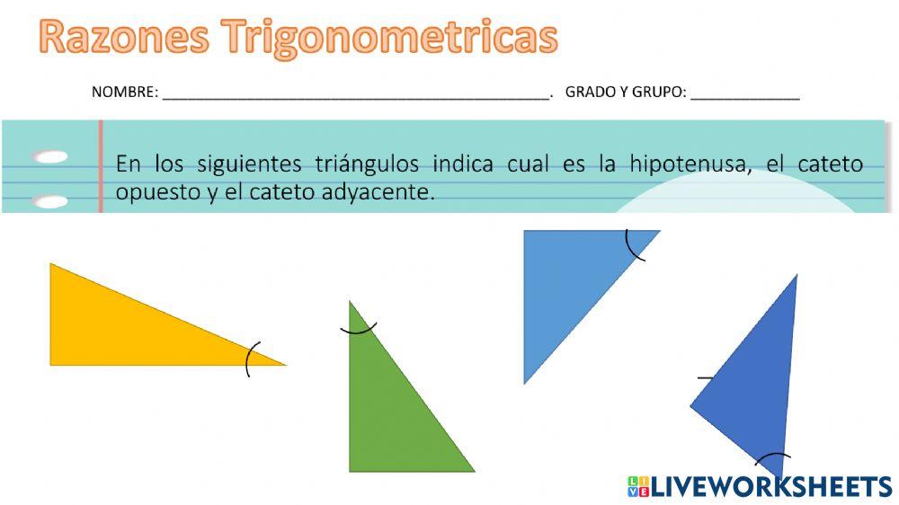 Introducción a las razones trigonometricas