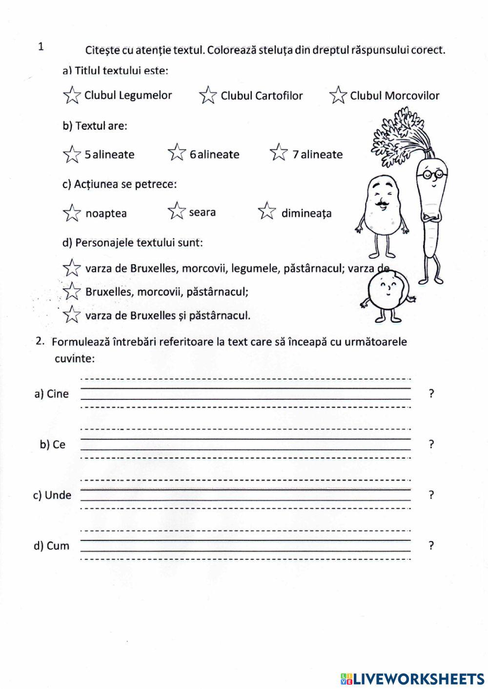 Evaluare sunativă CLR Evaluare sunativă CLR