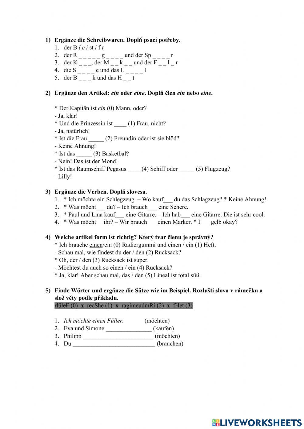 Beste Freunde Lektion 5 Zum Üben