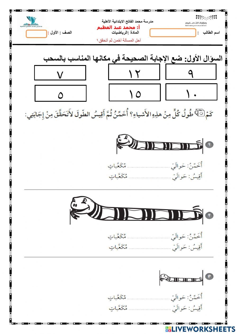 أحل المسألة أخمن ثم أتحقق