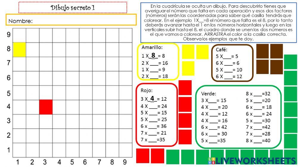 Descubre el dibujo secreto 1