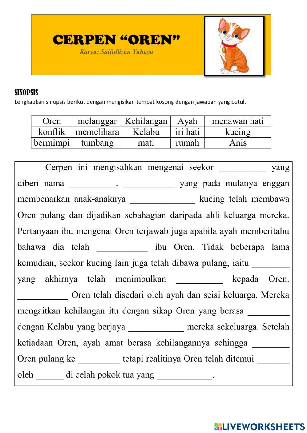 Cerpen oren Cerpen oren