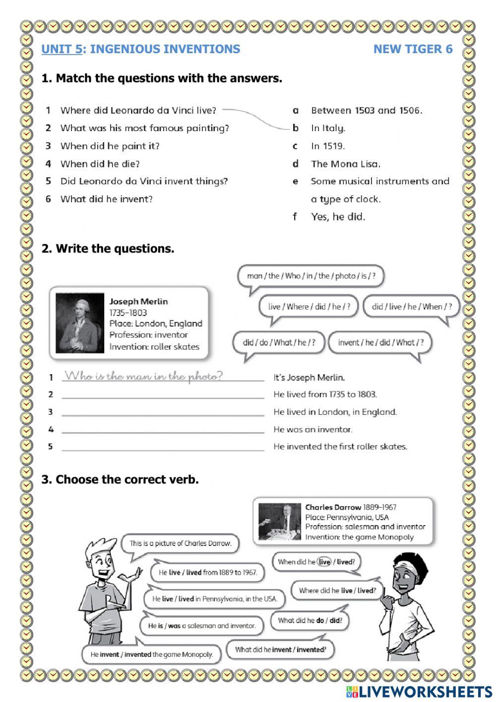 Questions in the past