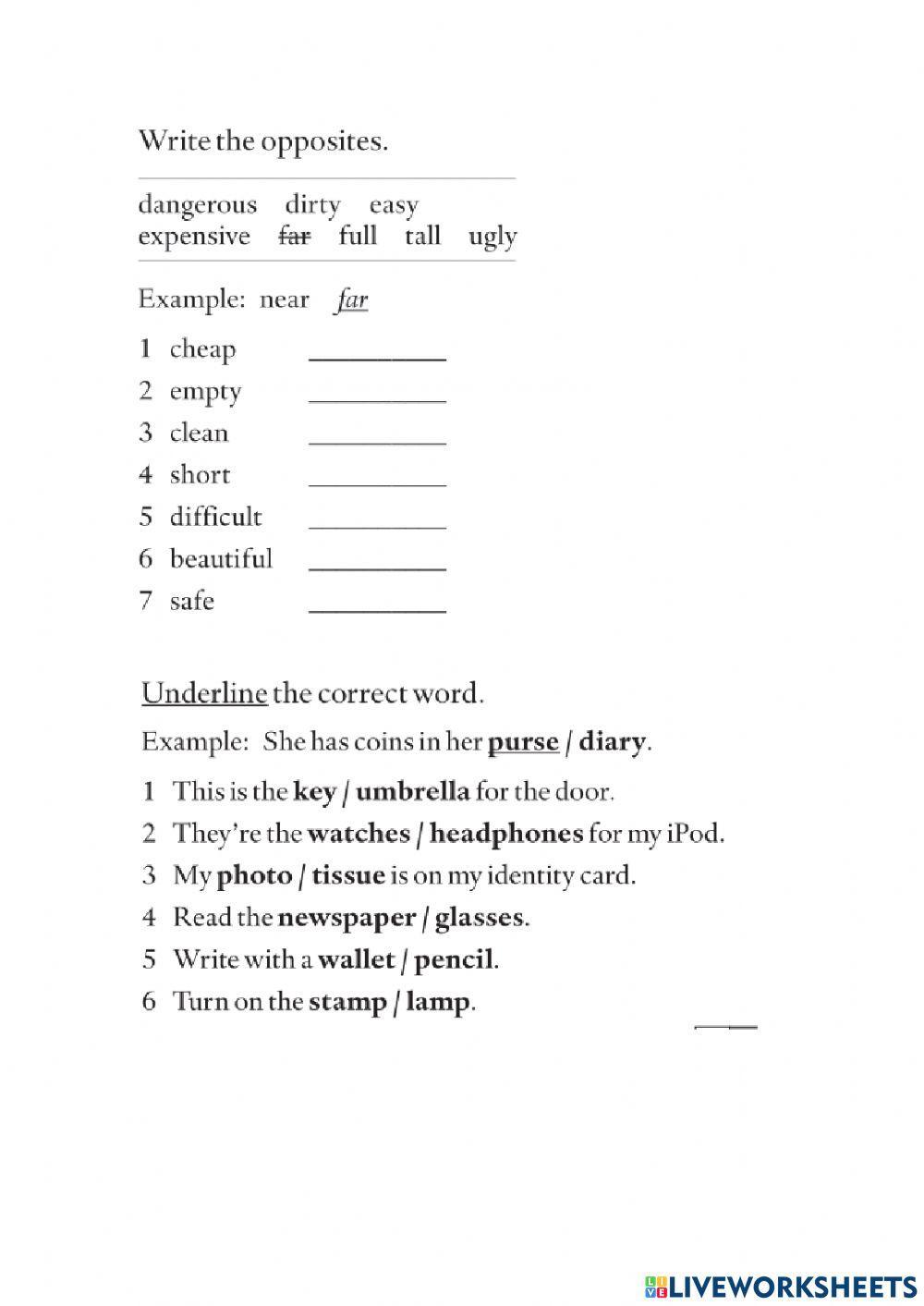 Unit 2. Englsih file elementary