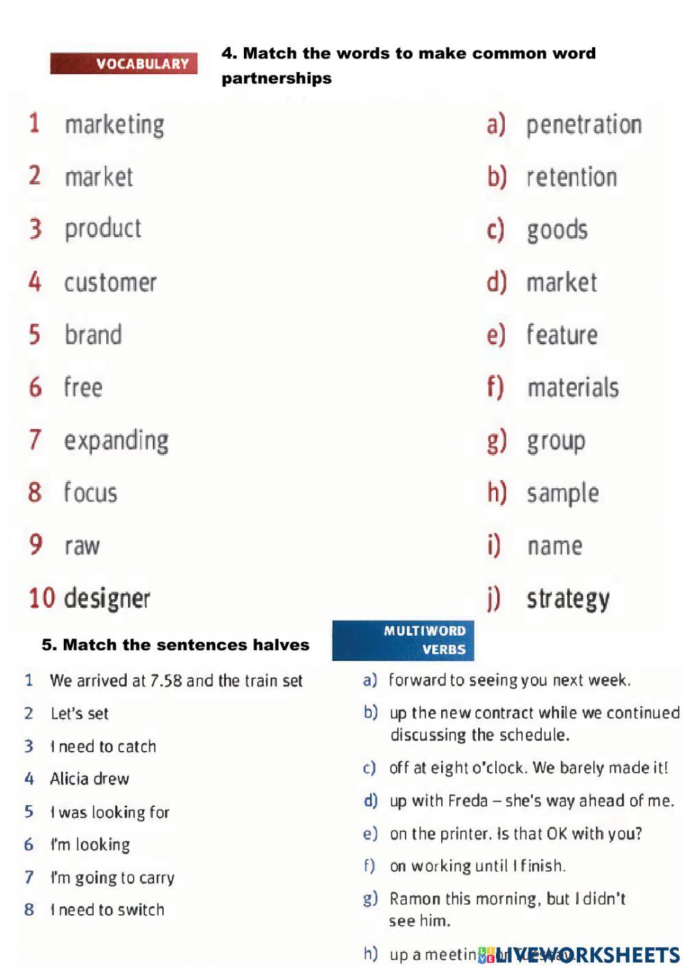 Business English (vocabulary training)