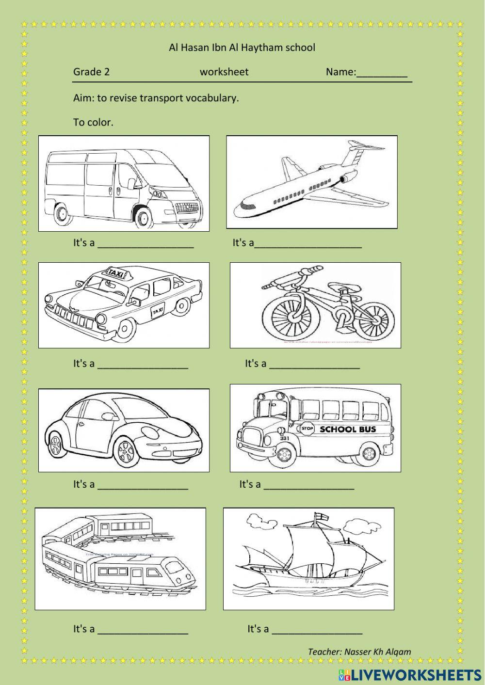Vocabulary online exercise for grade 2 | Live Worksheets