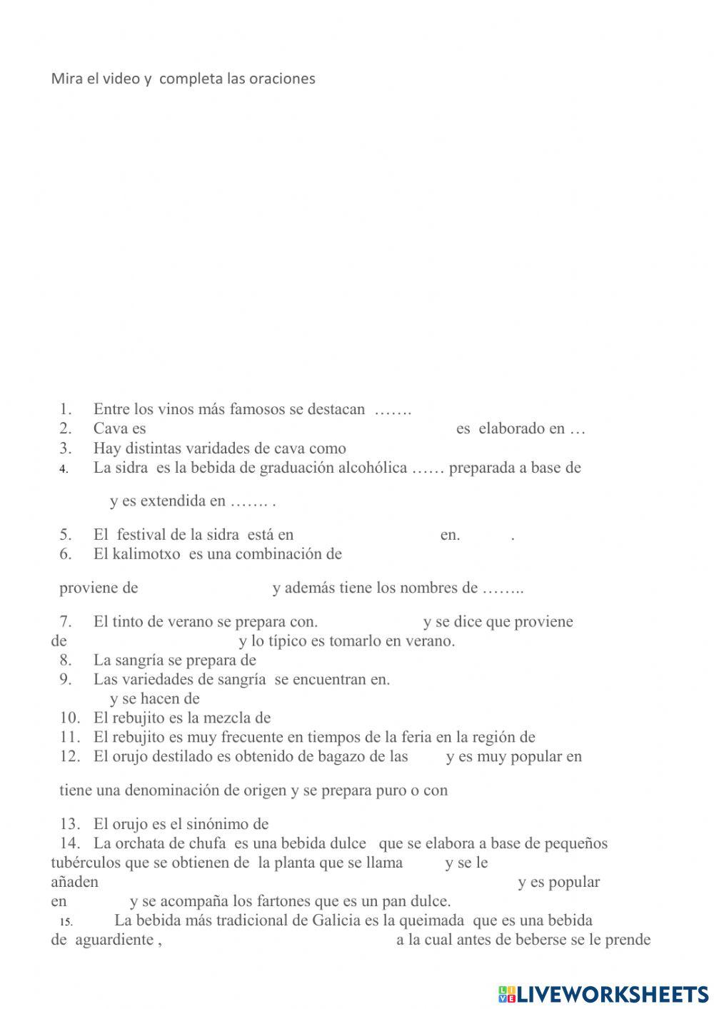 Las 10 bebidas más famosas en España,