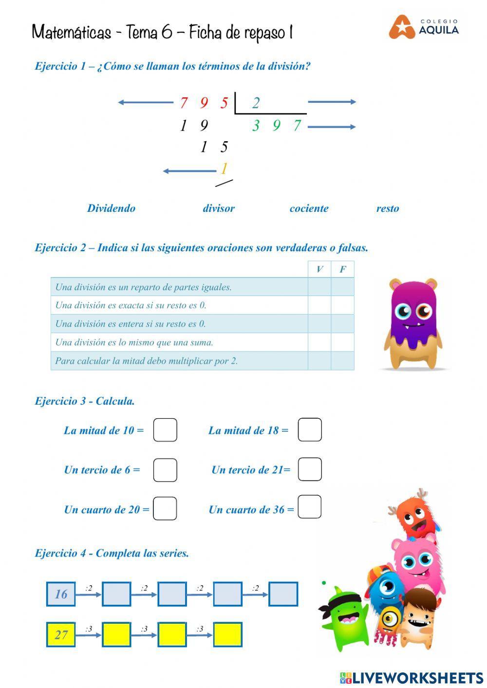 Repaso de matemáticas T6-01