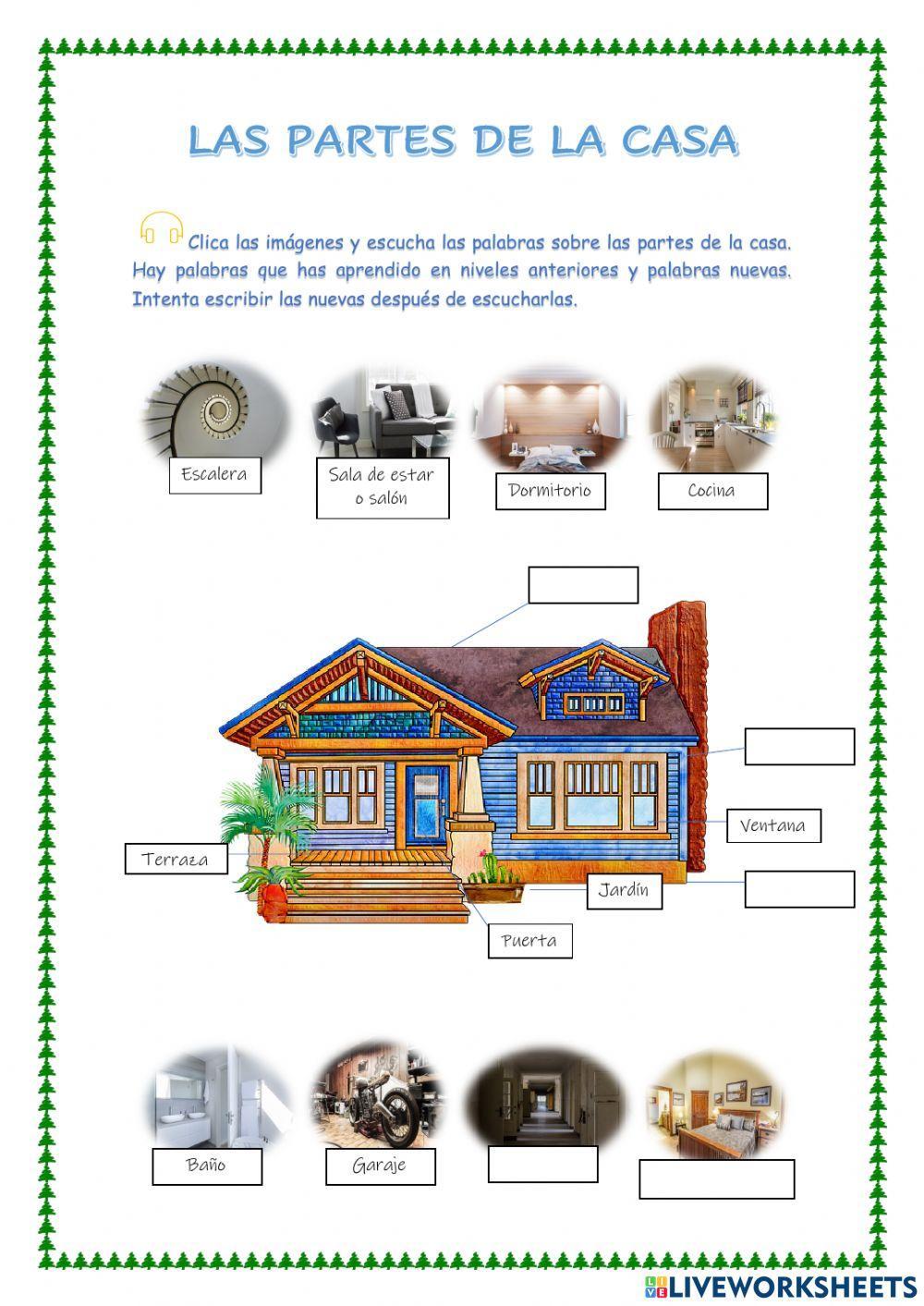 Las partes de la casa en español