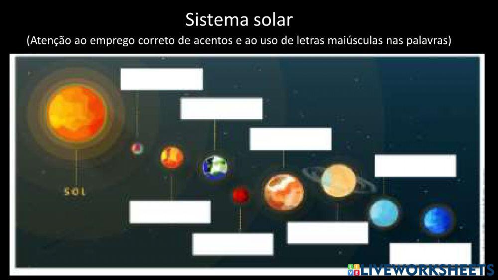 Sistema solar-tabela