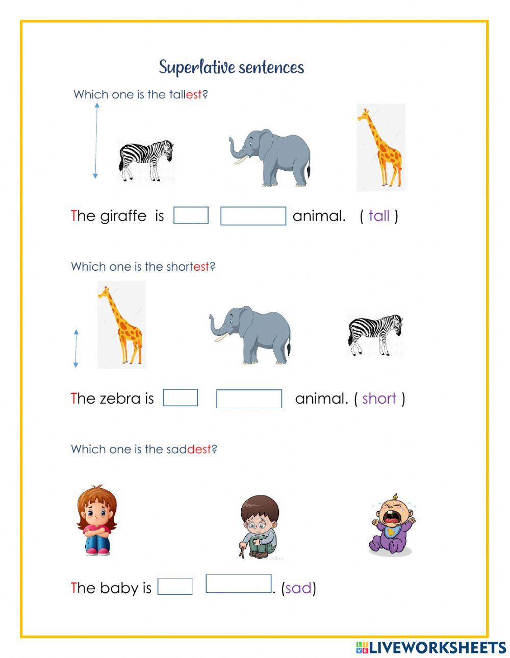 Superlative sentences