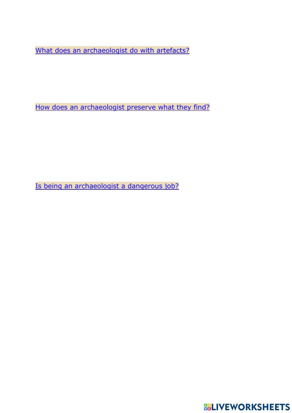 Archaeology for Kids 2