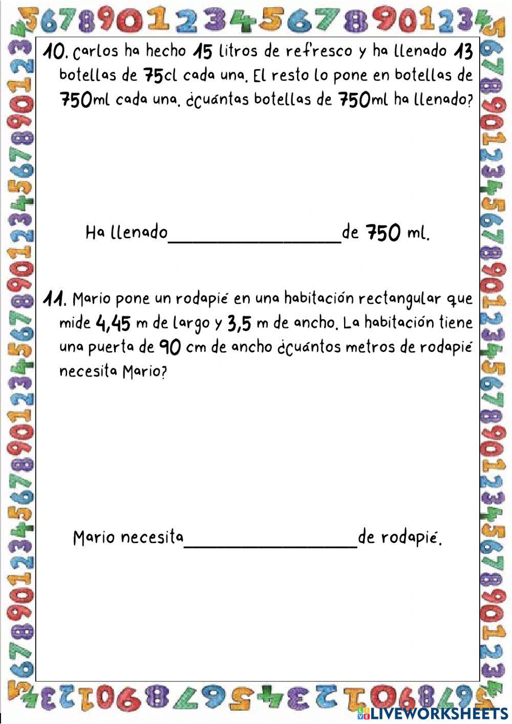 Repaso 6º medida Repaso 6º medida