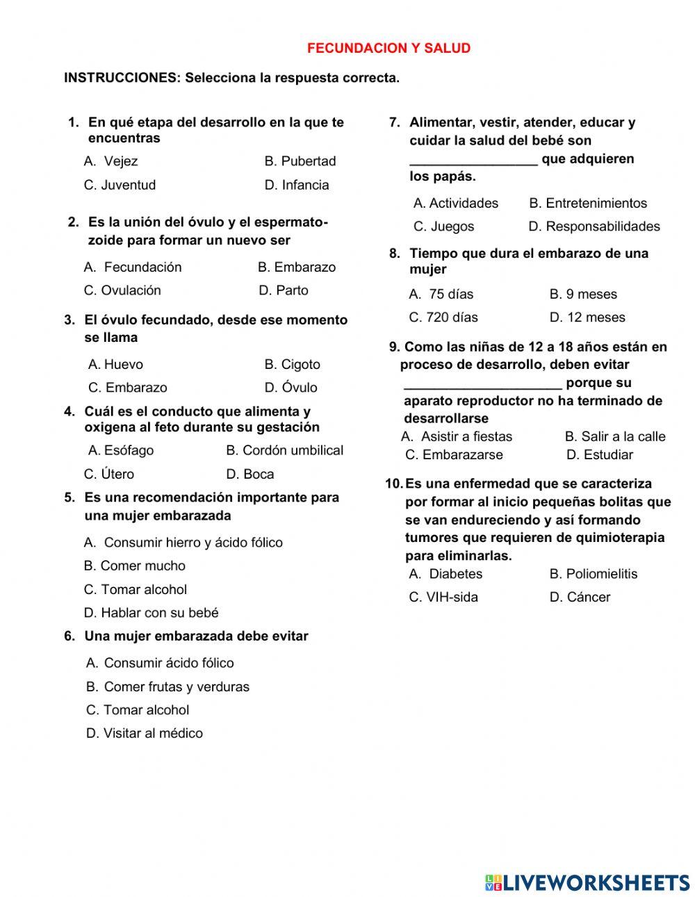 Fecundación y salud