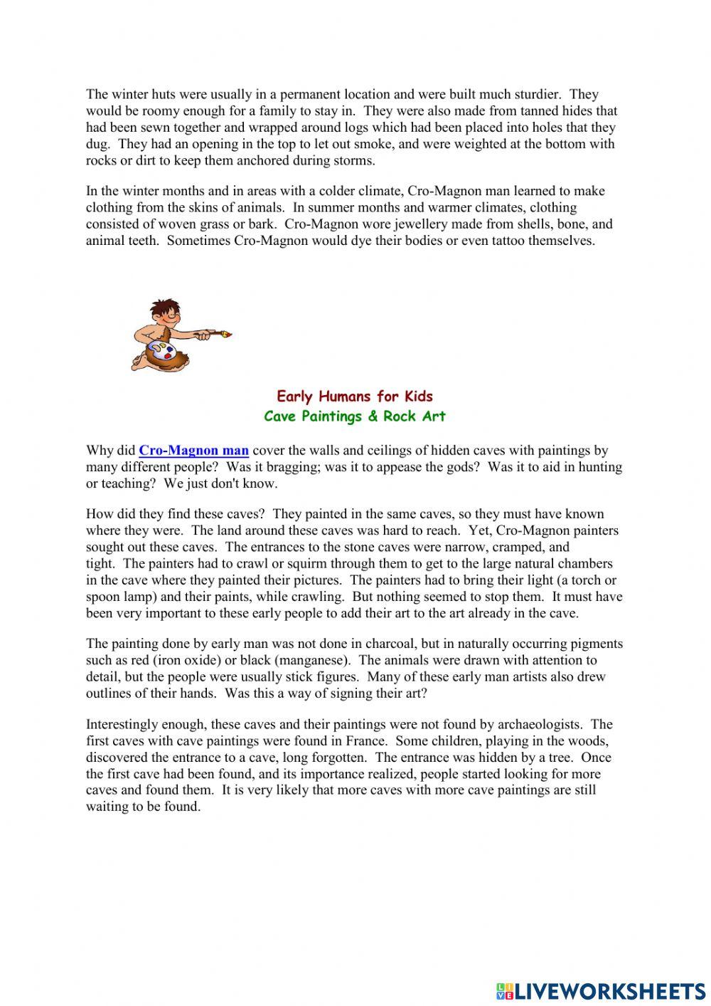 The Life and Times of Early Man