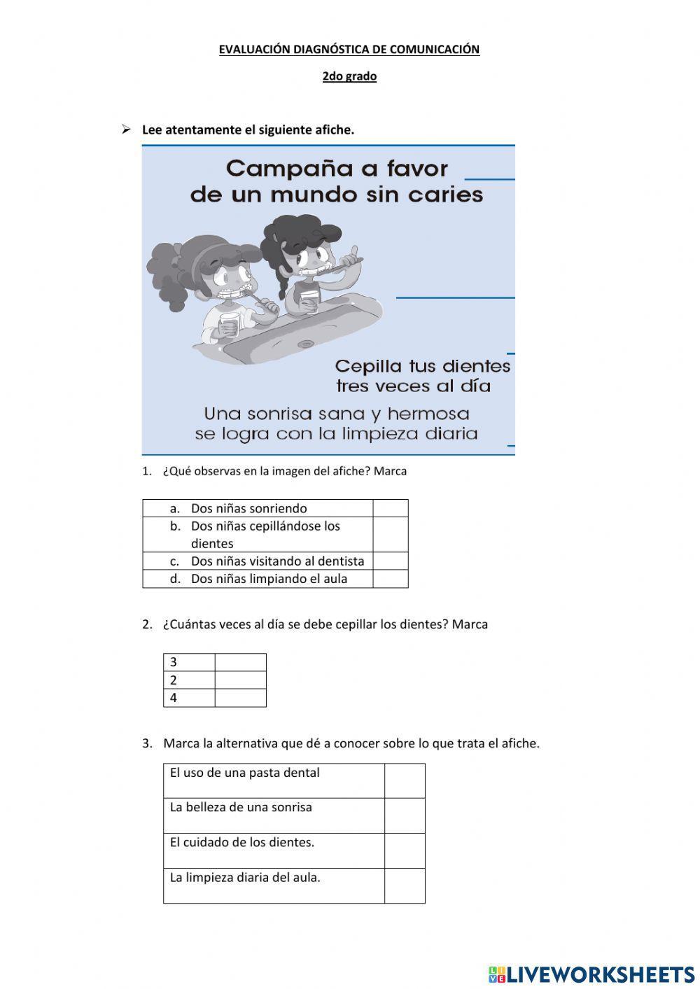 Sesión 1 semana 3 Comprensión de lectura (afiche)