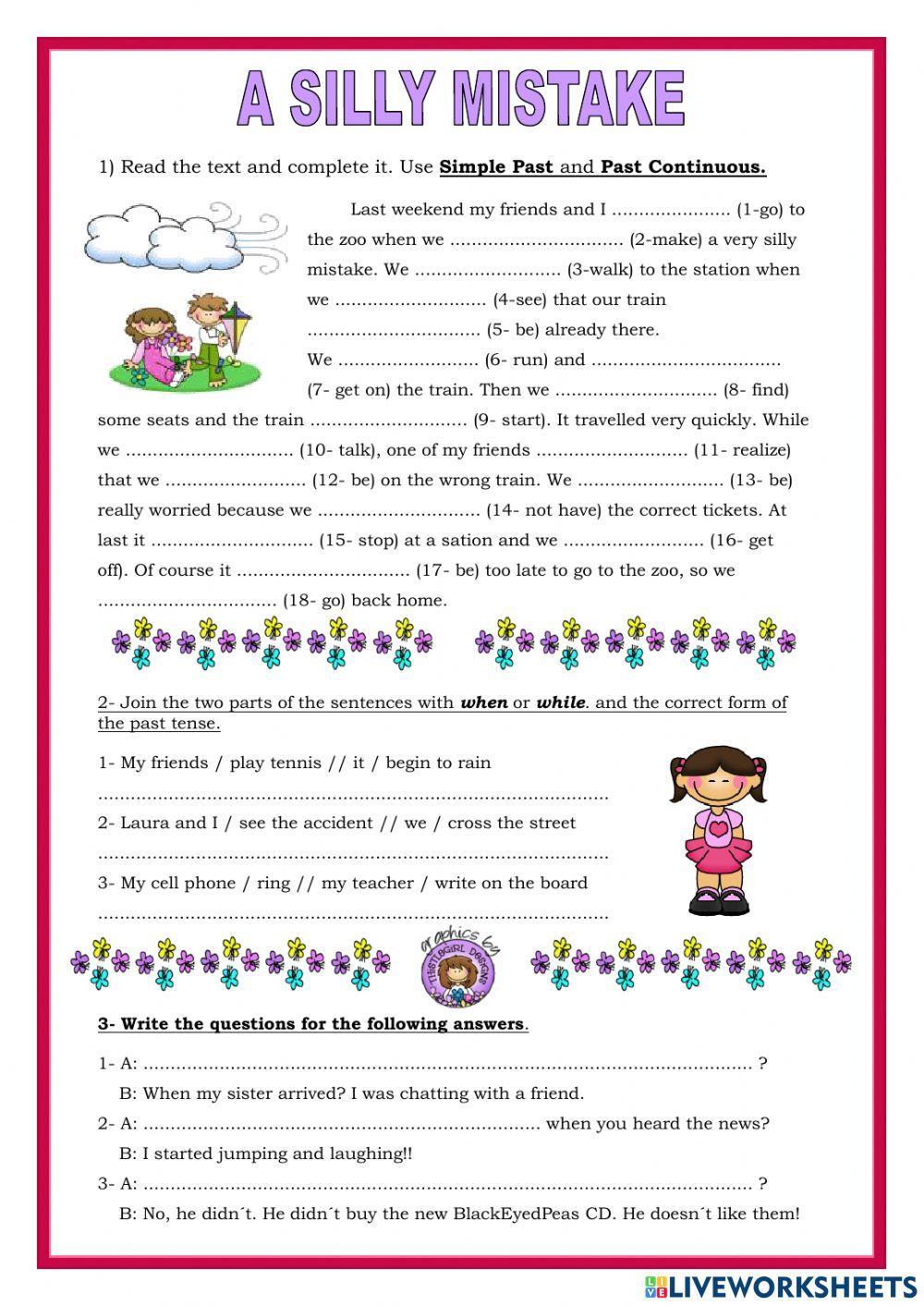 Past simple and past continuous