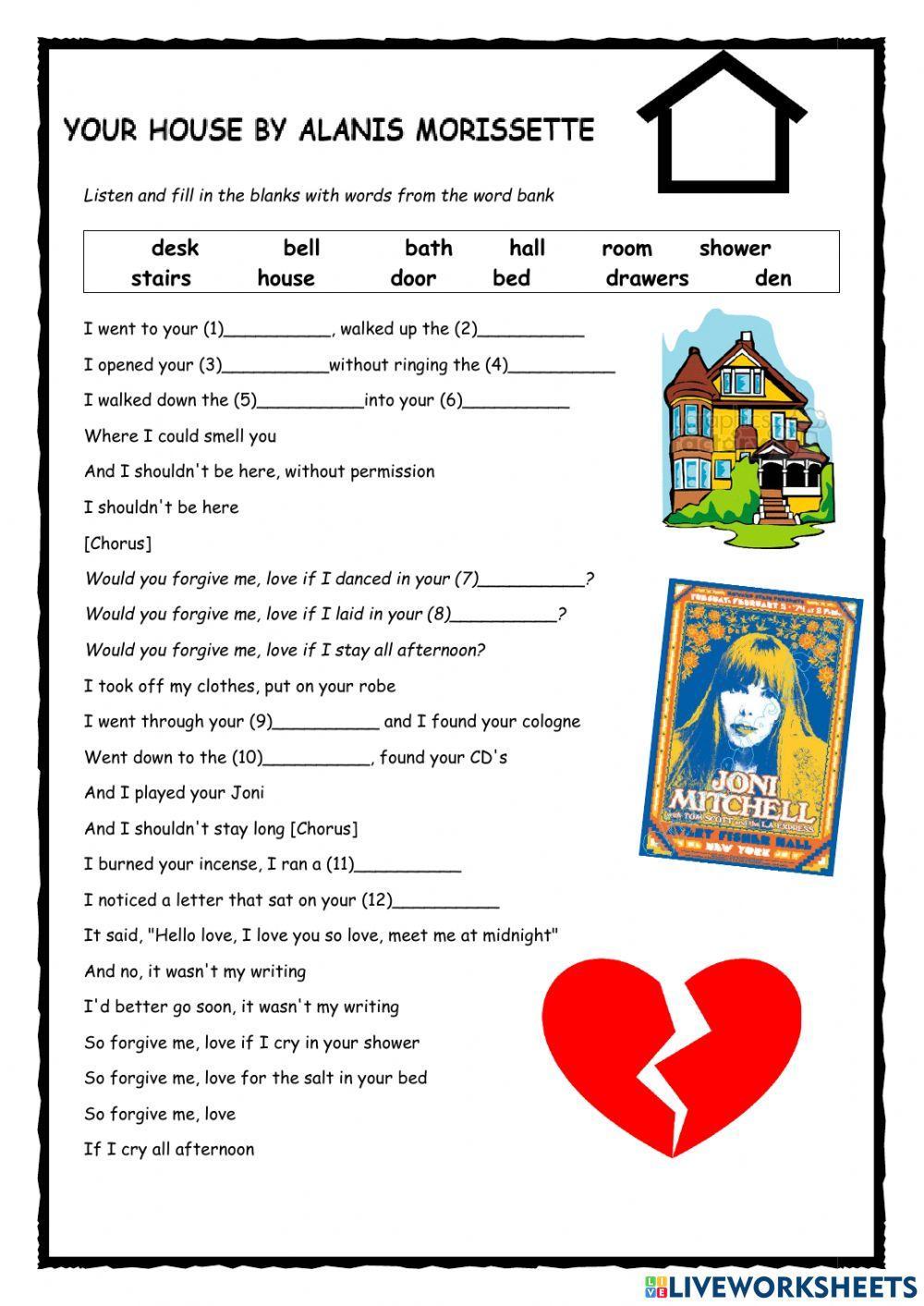 Your House Song Activity