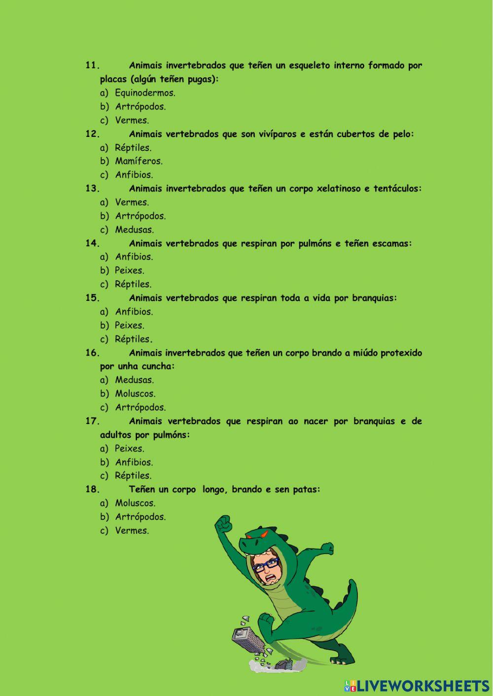 Clasificación seres vivos