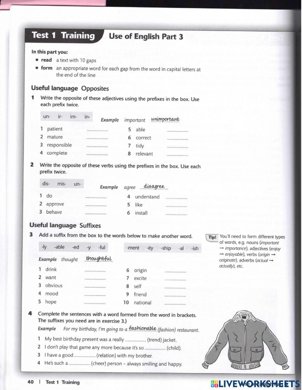 FCE USE OF ENGLISH 1