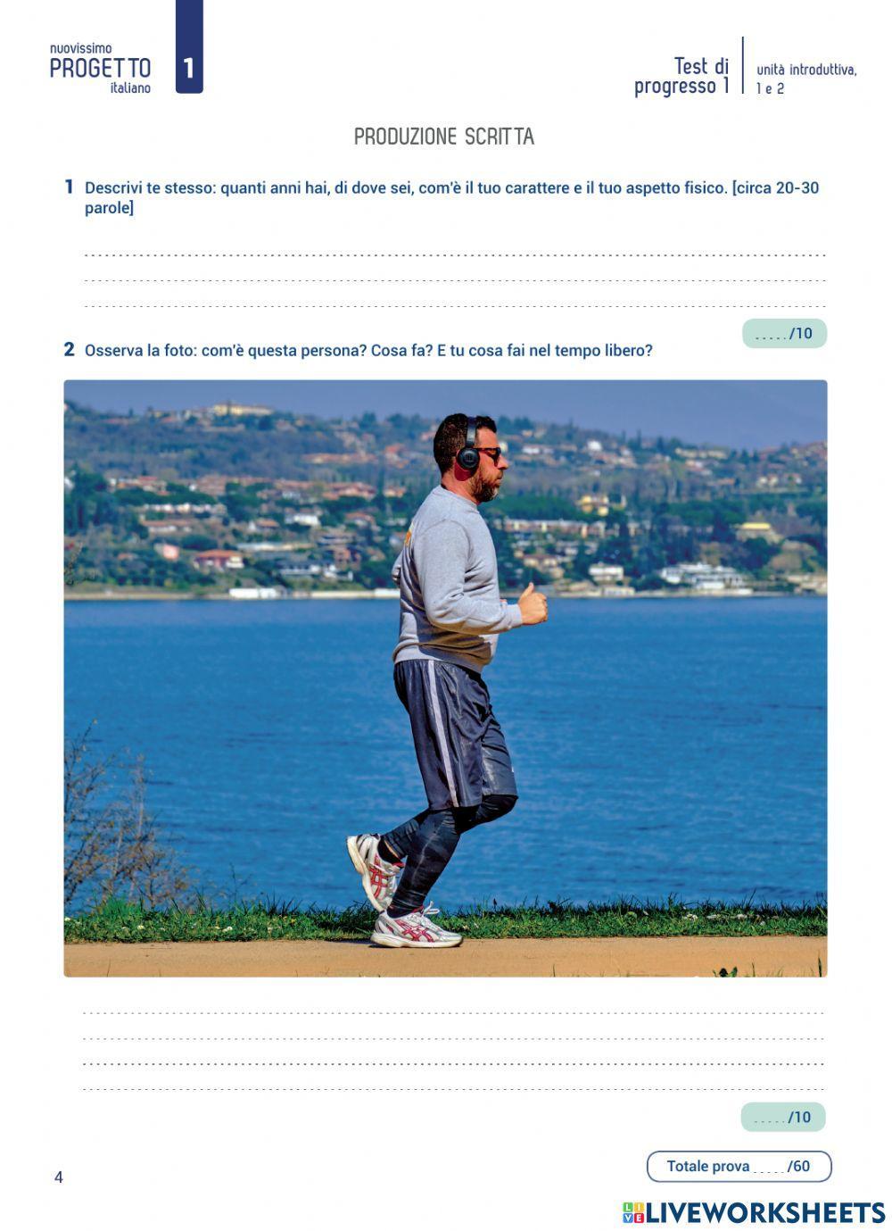 Test di progresso unità 0,1,2 Nuovissimo progetto italiano 1