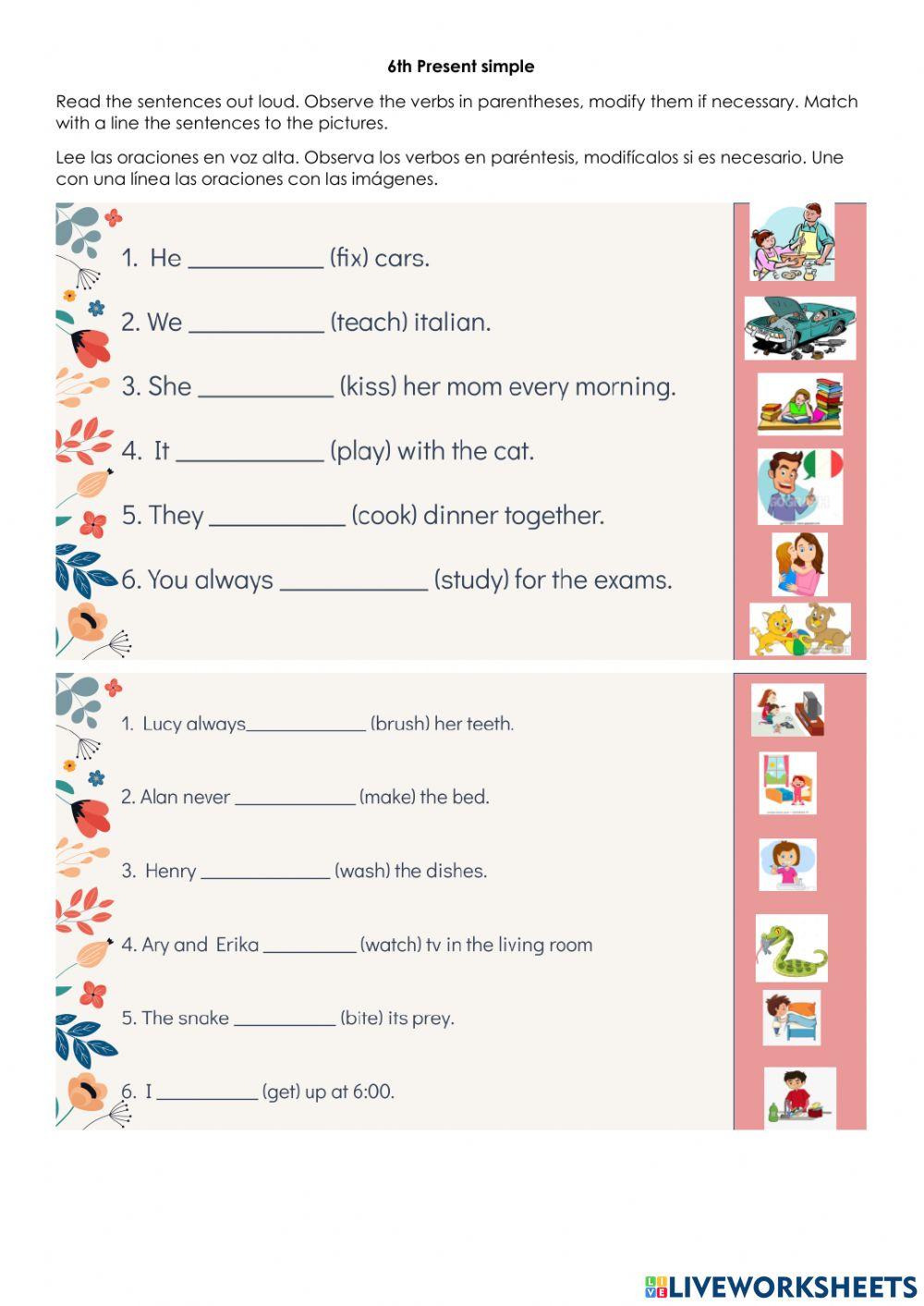 Present Simple Affirmative