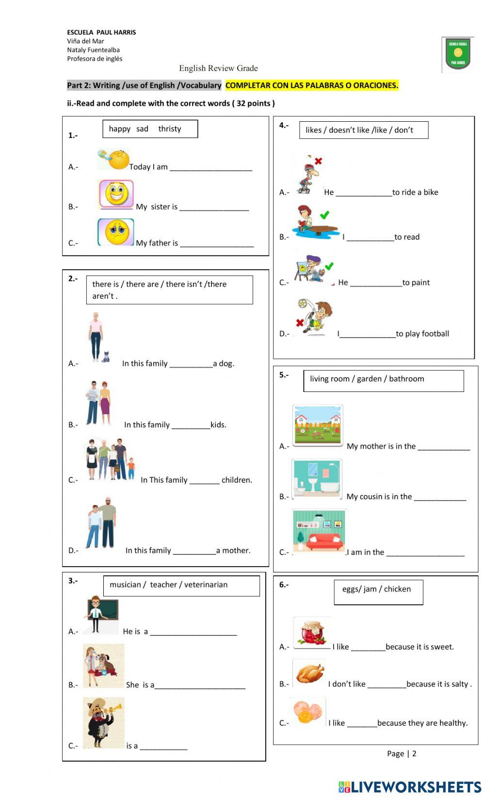 5th grade FINAL TEST