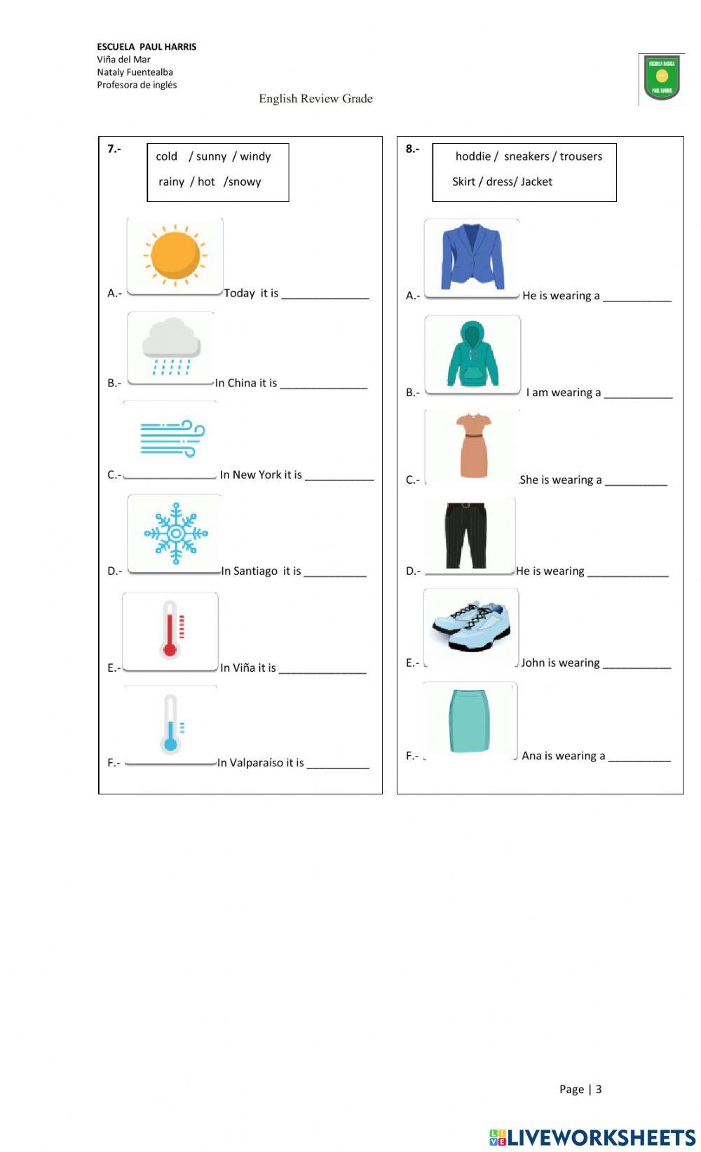 5th grade FINAL TEST