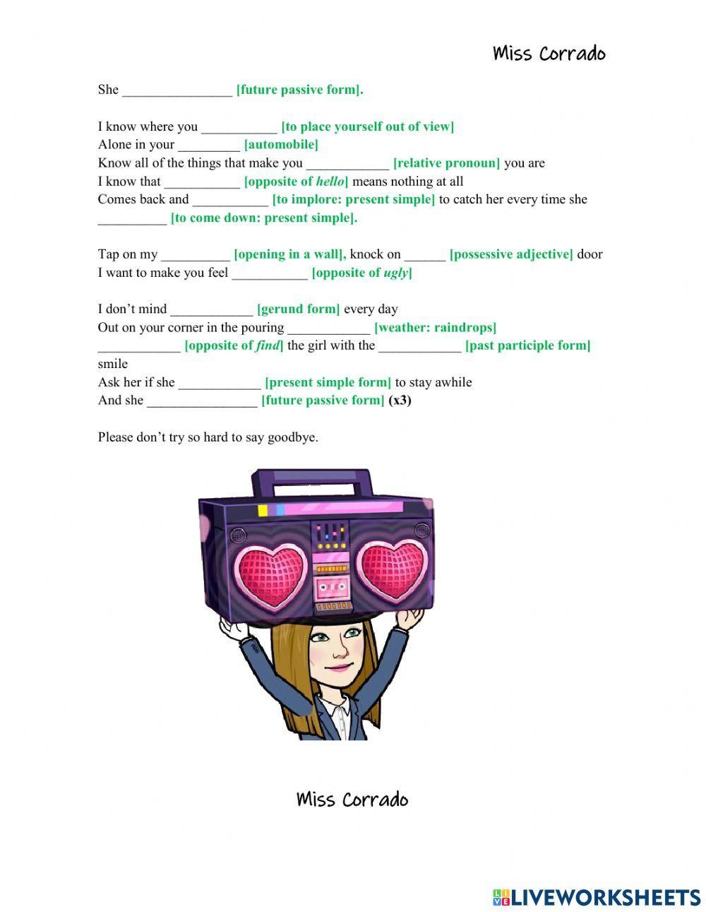 SONG - She will be loved - by Maroon 5