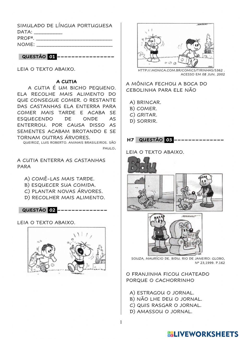 Língua Portuguesa Língua Portuguesa