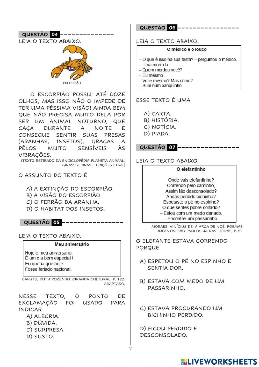 Língua Portuguesa Língua Portuguesa