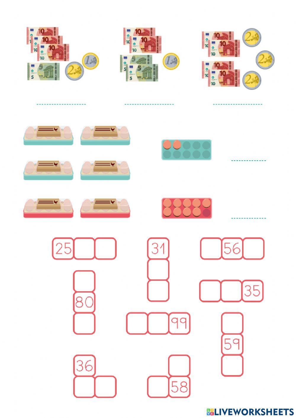 Practiquem la numeració de l'1 al 100