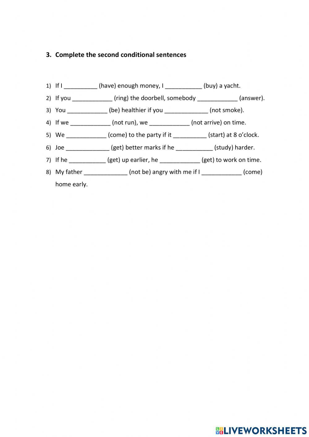 783761 | Conditionals | MSildnik98 | LiveWorksheets