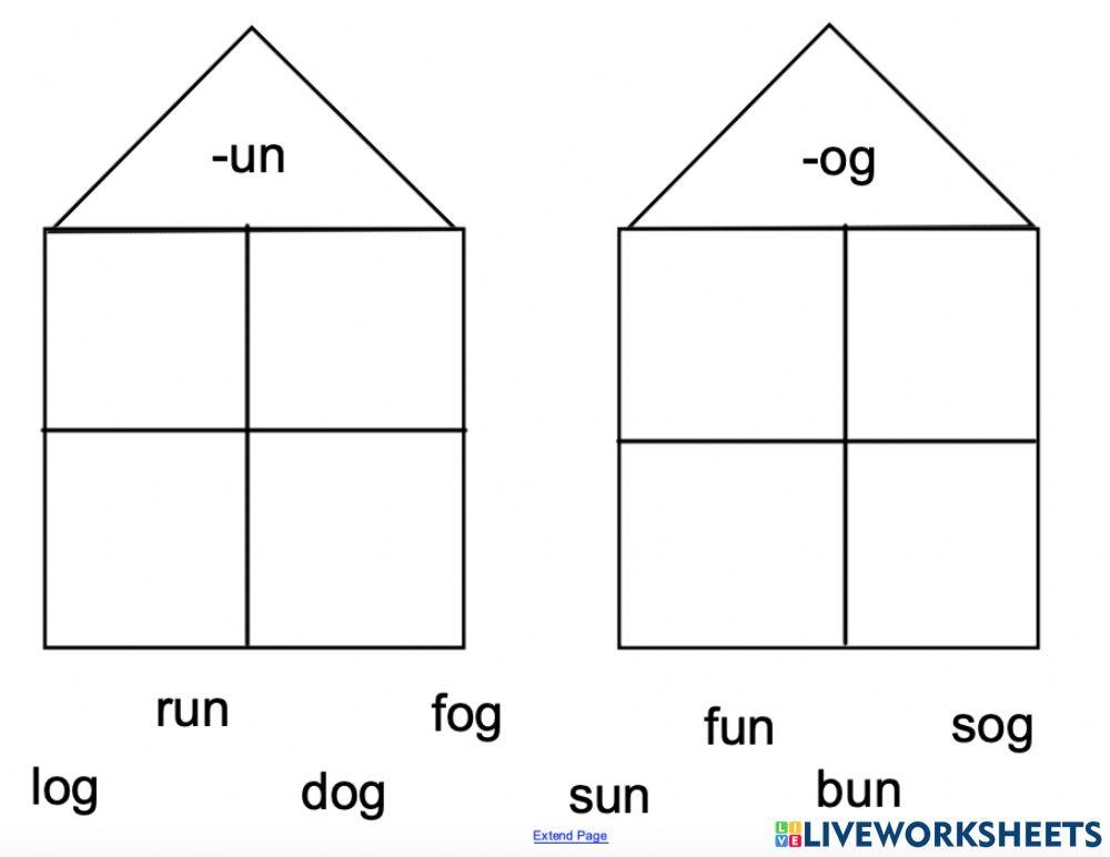 Un and Og word families