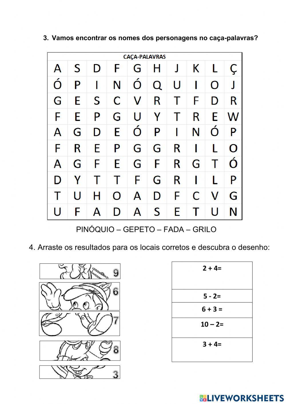 Sequência didática Pinóquio