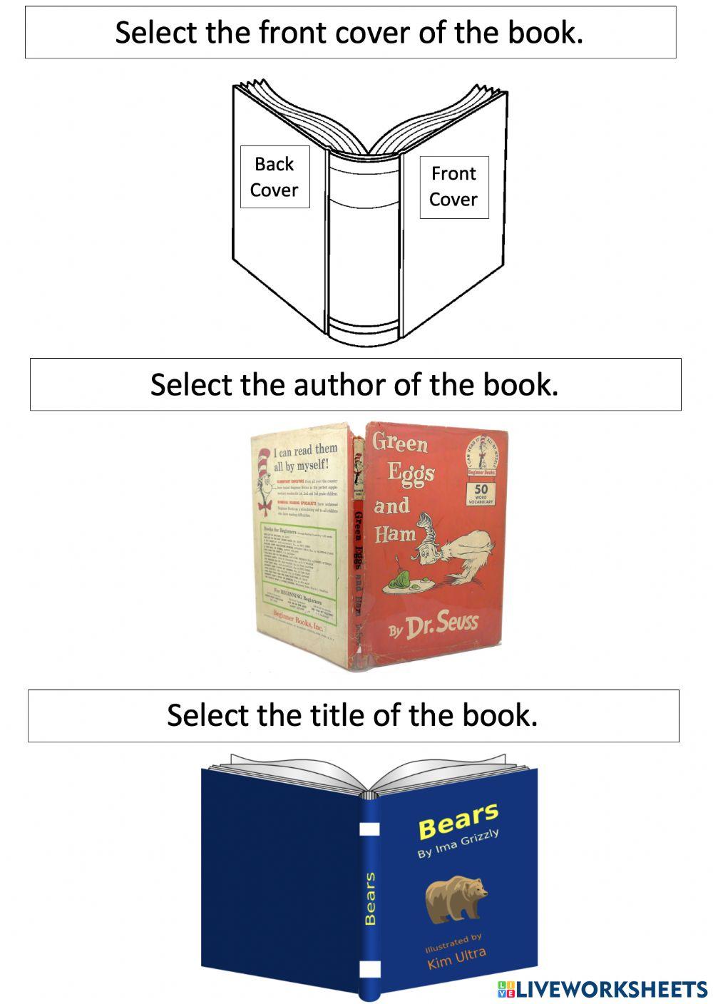 Identify Parts of a Book