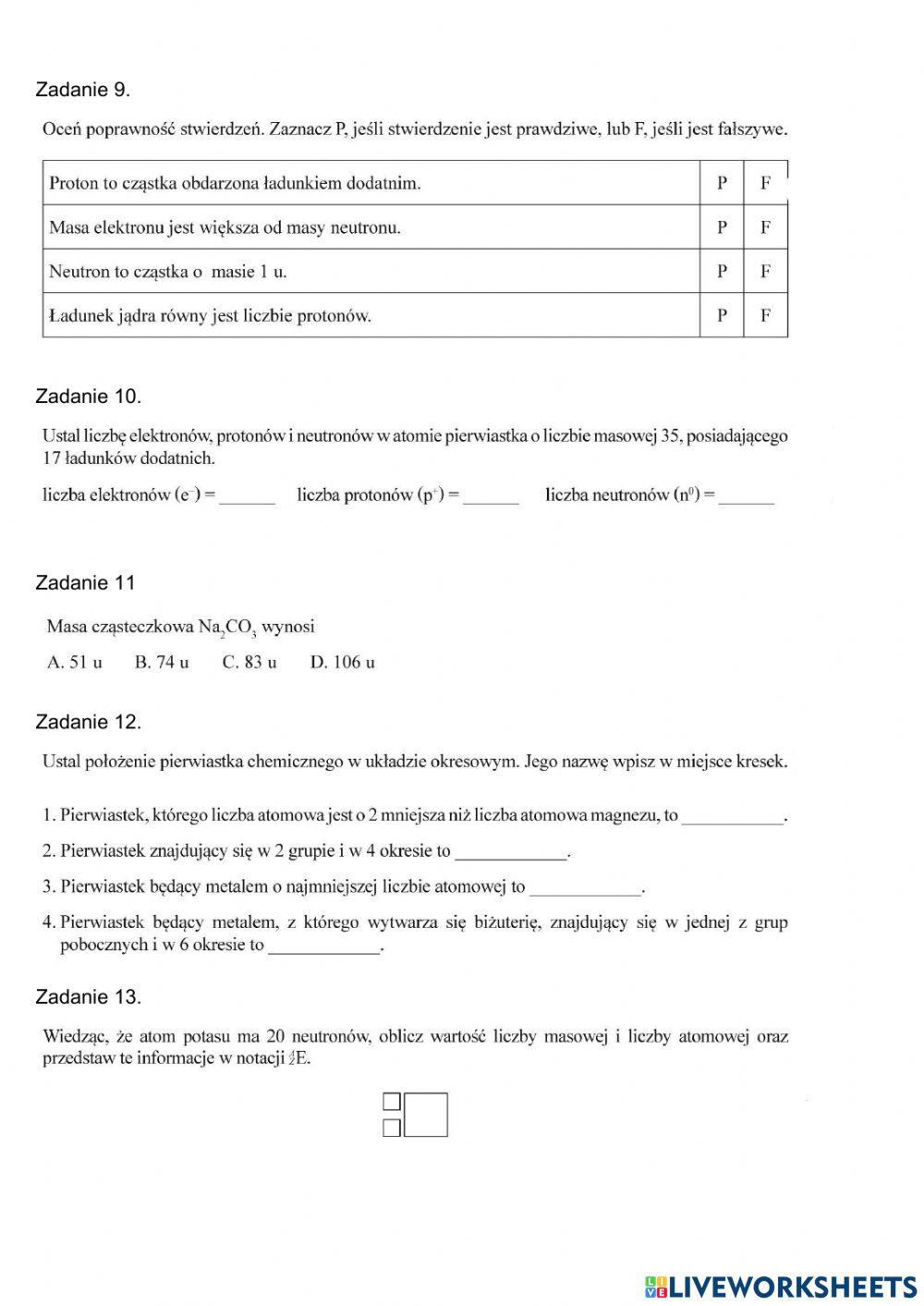 Świat okiem chemika